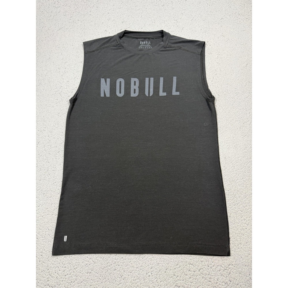 NOBULL Tank Top Mens Small Black Sleeveless CrossFit Gym Training Workout